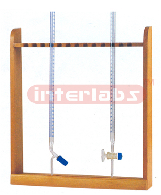 BURETTE RACK, VERTICAL, WOODEN